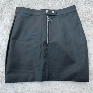 Faux Leather Mini Skirt